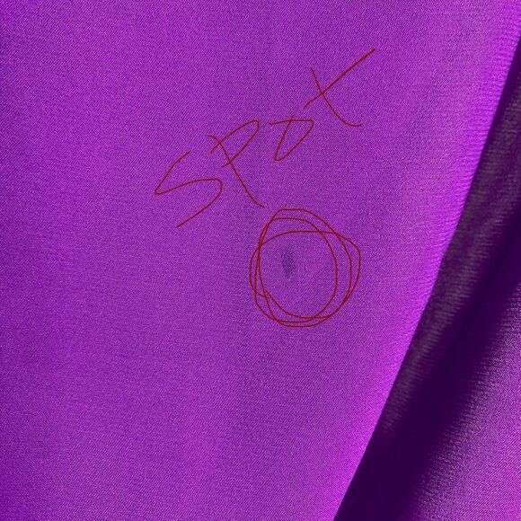 ⭐️ Suzi Chin for Maggie Boutique Dress Sz 4 Kimono Sleeve Purple NWOT - Picture 8 of 8